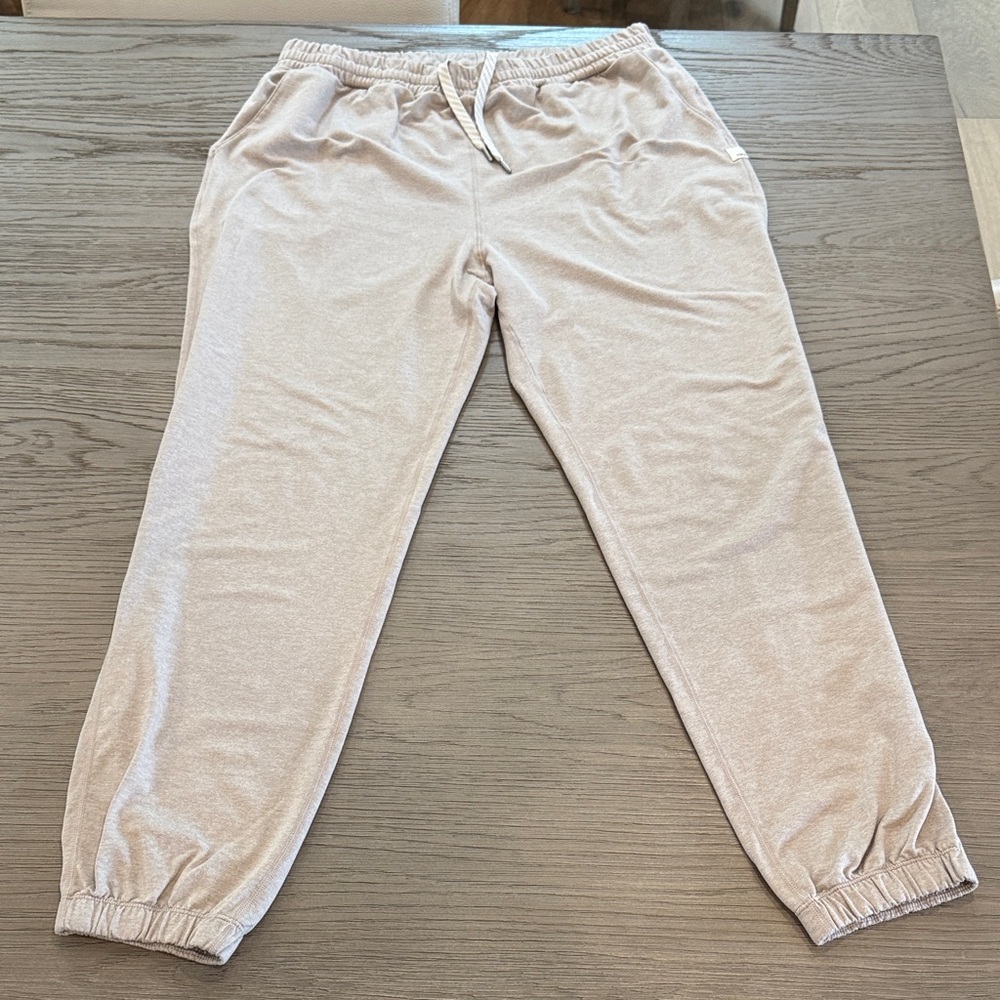 Cream/Gray Vuori Jogger Pants Womens Medium